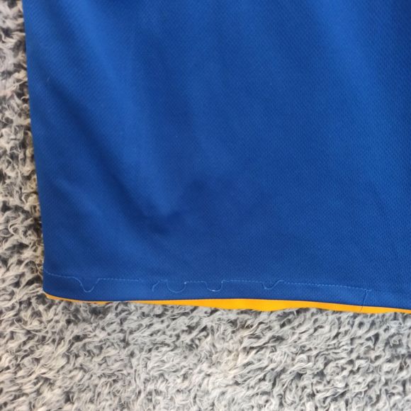 Irving Sport Men Basketball Jersey Medium Reversible Blue Yellow Los Halcones 62 - Picture 7 of 11